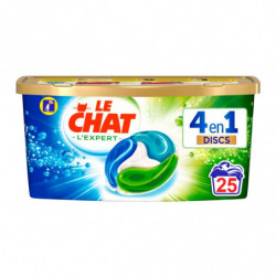 LE CHAT - Lessive Capsule Discs L'Expert 4En1 - boîte de 25 capsules Sonico.fr