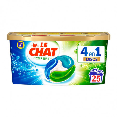 LE CHAT - Lessive Capsule Discs L'Expert 4En1 - boîte de 25 capsules Sonico.fr