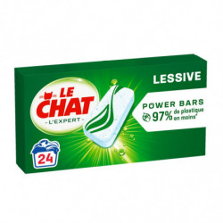 LE CHAT - Lessive Capsule Power Bars L'Expert Bicarbonate - boîte de 24 bars Sonico.fr