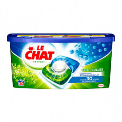 LE CHAT - Lessive Capsule Trio-Bulles L'Expert - boîte de 30 capsules Sonico.fr