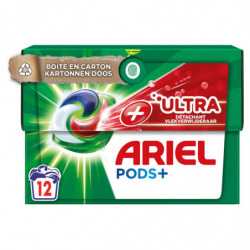 ARIEL - Lessive Capsule Ultra Détachant - boite de 12 capsules Sonico.fr