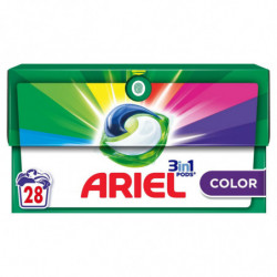 ARIEL - Lessive Capsule 3en1 Pods Color - boite de 28 capsules Sonico.fr