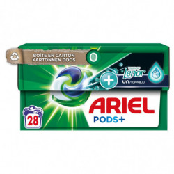 ARIEL - Lessive Capsule touche De Lenor Unstoppables Tout-En-1 - boite de 28 capsules Sonico.fr