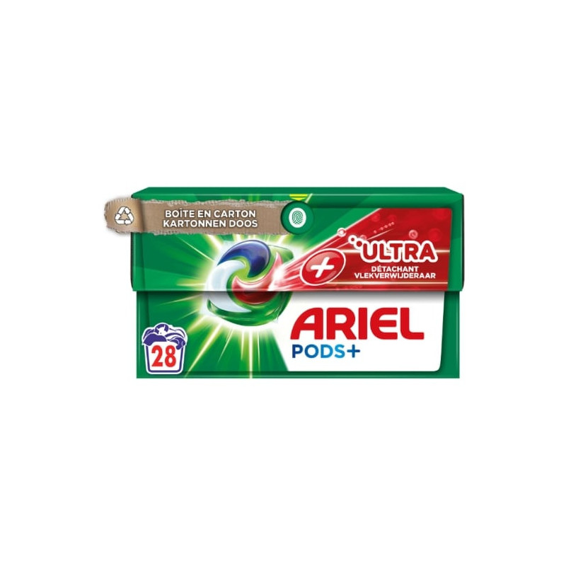 ARIEL - Lessive Capsule ultra Détachant - boite de 28 capsules Sonico.fr