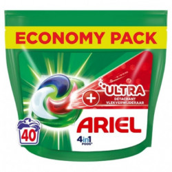 ARIEL - Lessive Capsule Ultra Détachant 4en1 Pods - boîte de 40 capsules Sonico.fr
