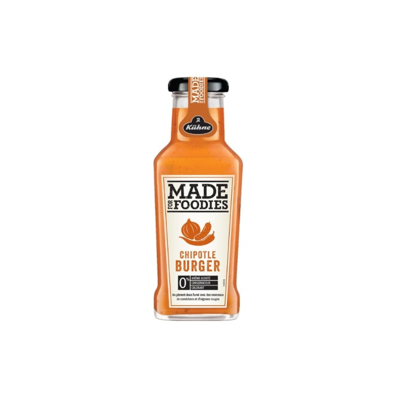 KUHNE - Sauce Chipotle Burger au Piment - flacon de 235 g Sonico.fr