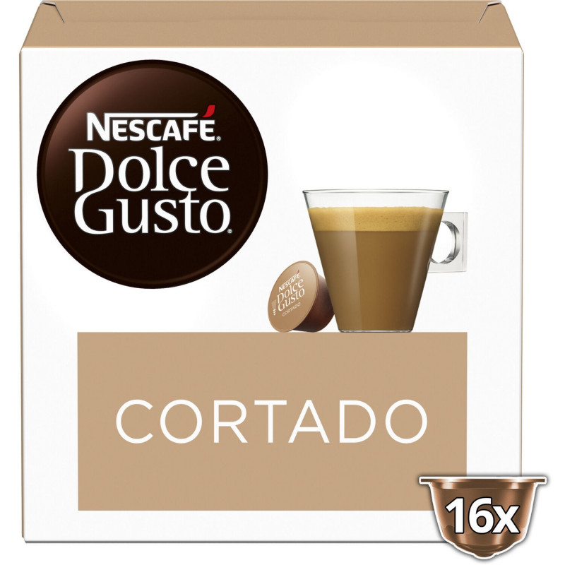 NESCAFE DOLCE GUSTO - Cortado Café capsules Compatible Dolce Gusto - boite de 16 Capsules Sonico.fr