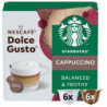 STARBUCKS - Cappuccino Café dosettes Compatible Dolce Gusto - boite de 12 capsules Sonico.fr