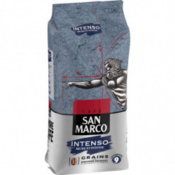 SAN MARCO - Intenso Café en grains - paquet de 500 g Sonico.fr