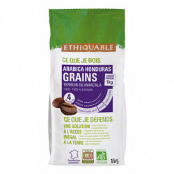 ETHIQUABLE - Pur Arabica Honduras Café en grains Bio - paquet de 1 kg Sonico.fr