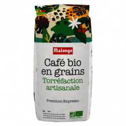 MALONGO - Premium Expresso Torréfaction Artisanale Café en grains Bio - sachet de 1 kg Sonico.fr