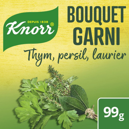 KNORR - Bouillon Bouquet Garni Thym Persil Laurier - boite de 99 g Sonico.fr