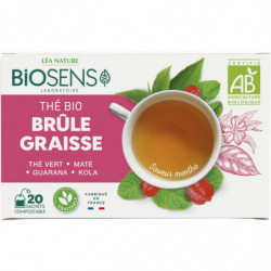 BIOSENS - Thé Vert Brûle Graisse Bio - boite de 20 sachets Sonico.fr