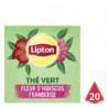 LIPTON - Thé Vert Fleur Hibiscus et Framboise - boite de 20 sachets Sonico.fr