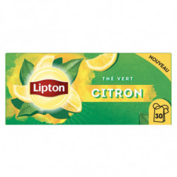 LIPTON - Thé Vert Citron - boite de 30 sachets Sonico.fr