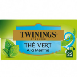 TWININGS - Thé vert Menthe - boite de 25 sachets
 Sonico.fr