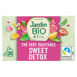 JARDIN BIO ETIC - Thé vert Sweet Détox Bio - boîte de 20 sachets Sonico.fr