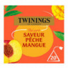TWININGS - Thé Vert Pêche Mangue - boite de 20 sachets Sonico.fr