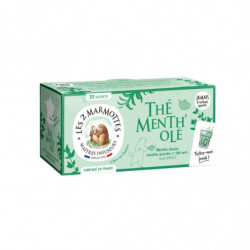 LES 2 MARMOTTES - Thé vert Menth'Olé - boite de 30 sachets Sonico.fr