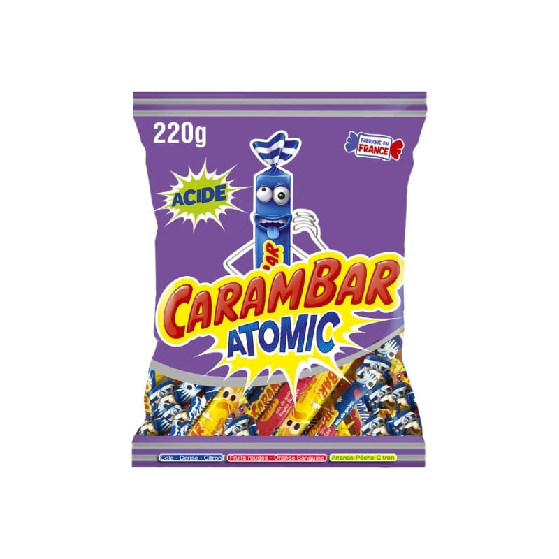 CARAMBAR - Bonbons Atomic Acide - sachet de 220 g Sonico.fr