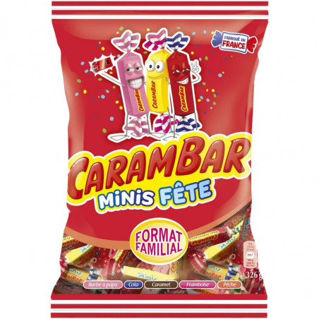 CARAMBAR - Minis Fête Bonbons - sachet de 326 g Sonico.fr