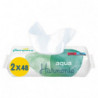 PAMPERS - Aqua Harmonie Lingettes pour bébé au coton bio - paquet de 2 x 48 lingettes Sonico.fr