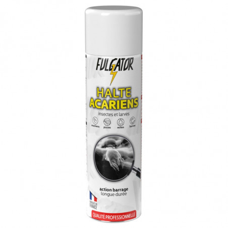 FULGATOR - Insecticide Halte Acariens insectes larves - bombe de 500 ml Sonico.fr