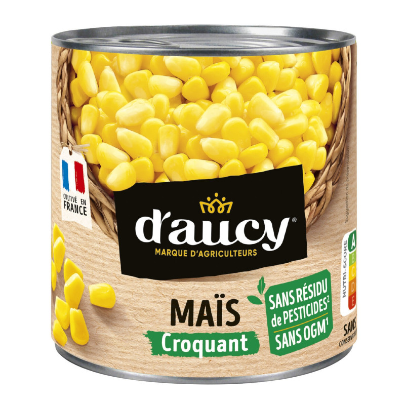 D'AUCY - Maïs sans résidu de presticides - boîte de 285 g Sonico.fr