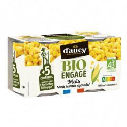 D'AUCY - Maïs Bio - pack de 2 boites de 150 g Sonico.fr