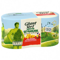 GEANT VERT - Maïs doux extra croquant sans résidu de pesticides - pack de 2 boites de 285 g net égoutté Sonico.fr