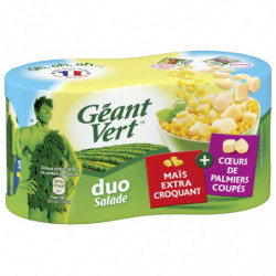 GEANT VERT - Salade Duo MaÏs et Curs de Palmiers - pack de 2 boites de 265 g Sonico.fr
