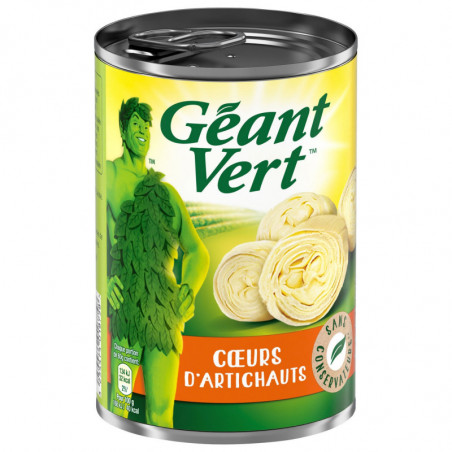 GEANT VERT - Curs d'artichauts - boite de 240 g net égoutté Sonico.fr