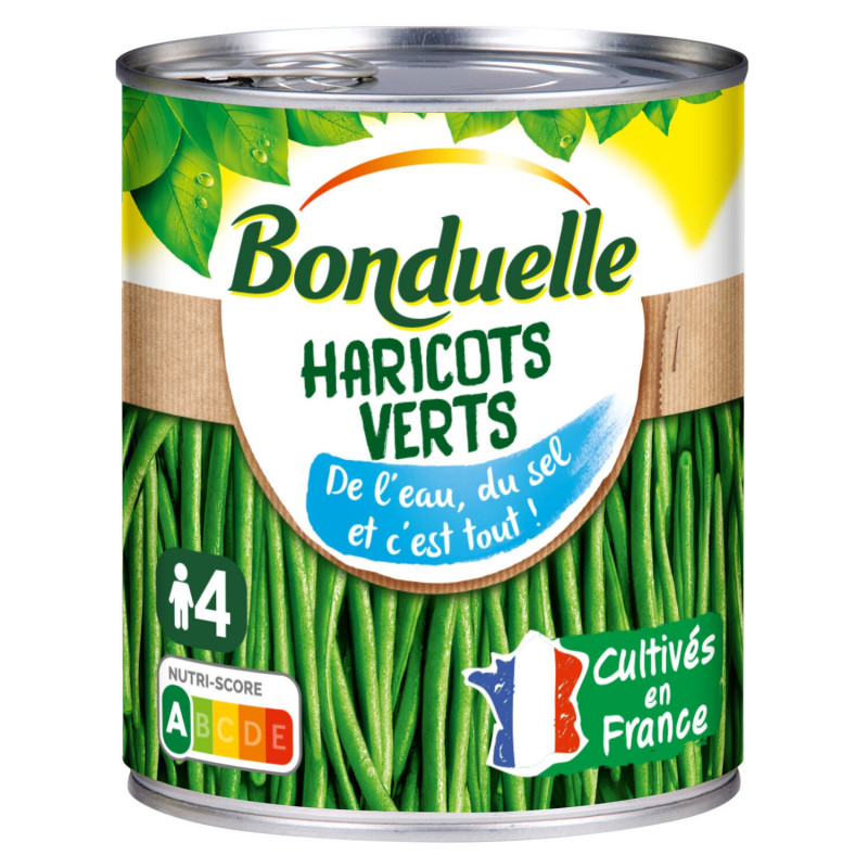 BONDUELLE - Haricots verts extra-fins - boîte de 440 g Sonico.fr