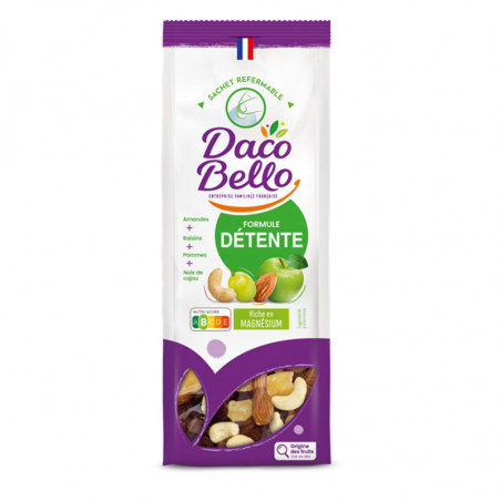 DACO BELLO - Fruits secs formule détente - sachet de 200 g Sonico.fr