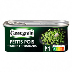 CASSEGRAIN - Petits Pois tendres et fondants - boîte de 140 g Sonico.fr