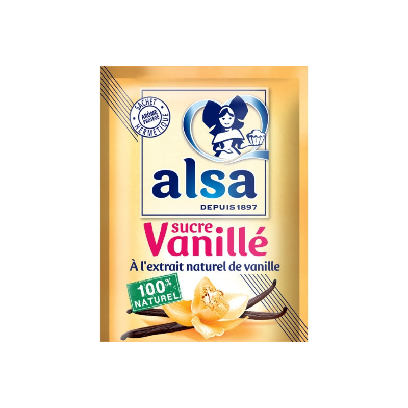 ALSA - Sucre vanillé - 12 sachets - 90 g Sonico.fr