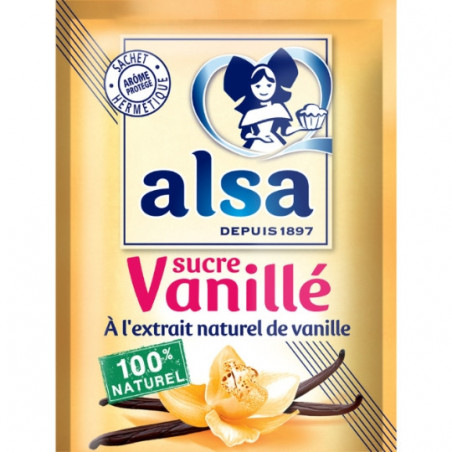 ALSA - Sucre vanillé - 12 sachets - 90 g Sonico.fr