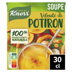 KNORR - Soupe Velouté de Potiron à La Crème Fraîche - brique de 30 cl Sonico.fr