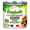 BONDUELLE - Champignons entiers sans sulfite et sans additif - boîte de 230 g Sonico.fr