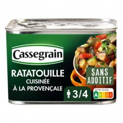 CASSEGRAIN - Ratatouille cuisinée à la provençale - boîte de 660 g Sonico.fr