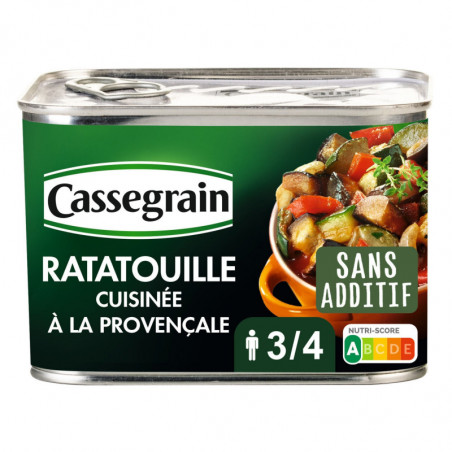 CASSEGRAIN - Ratatouille cuisinée à la provençale - boîte de 660 g Sonico.fr
