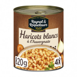 RAYNAL ET ROQUELAURE - Haricots blancs à l'Auvergnate - boîte de 820 g Sonico.fr