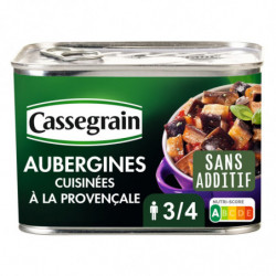 CASSEGRAIN - Aubergines cuisinées à la provençale - boîte de 660 g Sonico.fr