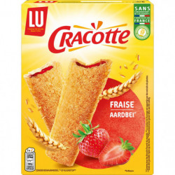 LU - CRACOTTE Biscottes fourrées à la fraise - boite de 200 g Sonico.fr