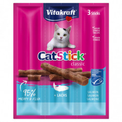VITAKRAFT - CatStick Classic Saumon Friandise pour chat sticks - paquet de 3 sticks - 18 g Sonico.fr