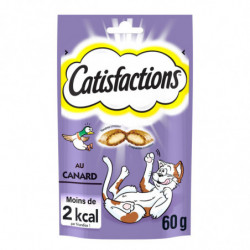 CATISFACTIONS - Friandise pour chat au Canard - sachet de 60 g Sonico.fr