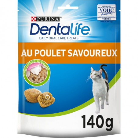 DENTALIFE - Friandise pour chat au Poulet - paquet de 140 g Sonico.fr