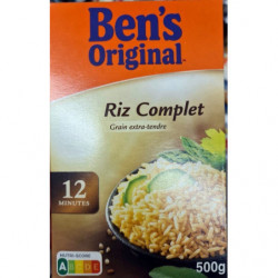BEN'S ORIGINAL - Riz Vrac Complet 12 Mn - boite de 500 g Sonico.fr