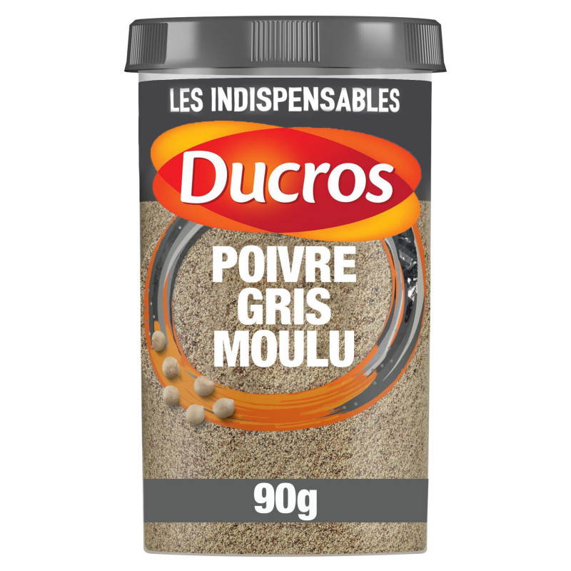 DUCROS - Poivre Gris Moulu force 7 - boite de 90 g Sonico.fr
