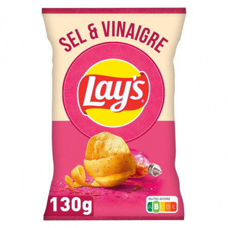 LAY'S - Chips Sel Et Vinaigre - sachet de 130 g Sonico.fr